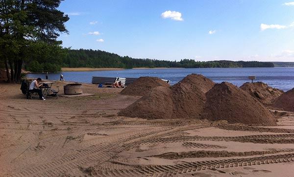 Kalmarsand fick tidigare extra sand | Foto: Attila Gal
