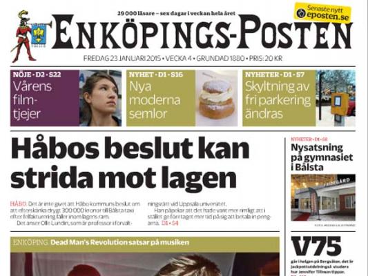 Enköpings-Posten 23 januari 2016