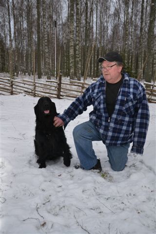 Björn Öhlén och hans bästa kompis hunden Tyson | Foto: Tommy Hildorsson