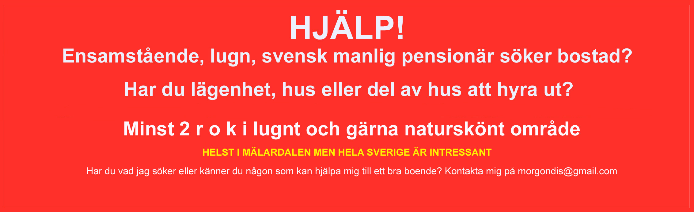 Bostadsbrist och arbetslöshet?