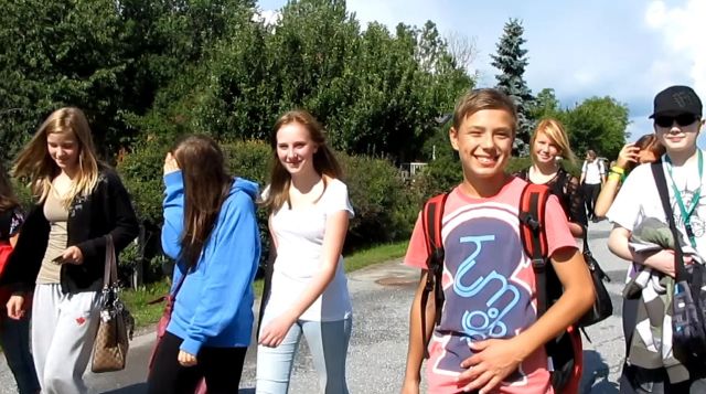 Barnen från Gransäterskolan | Foto: Siv Sköld