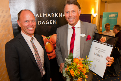 Till höger Glen Bovin, vd, Skipark360 | Foto: Stefan Mandén