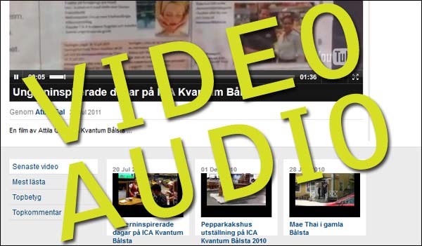 Audio-Video på Håbo Portalen