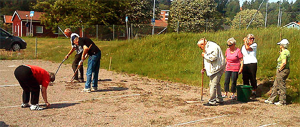 SPH Håbo rensade boulebanan | Foto: SPF Håbo
