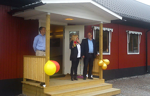 Agneta Hägglund invigde med tuta | Foto: Fredrik Anderstedt
