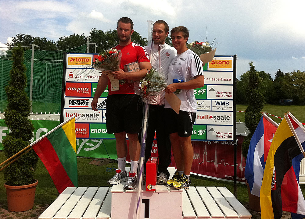 Kim Amb på prispallen i Halle