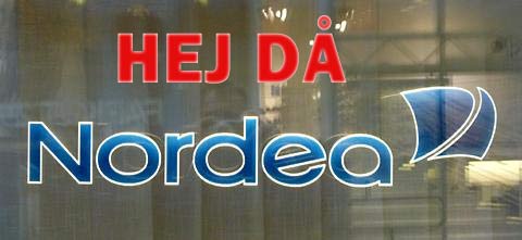 Hej då Nordea, nu byter jag till en annan bank | Illustration: Attila Gal