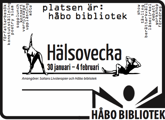 Hälsovecka 30 januari - 4 februari i biblioteket
