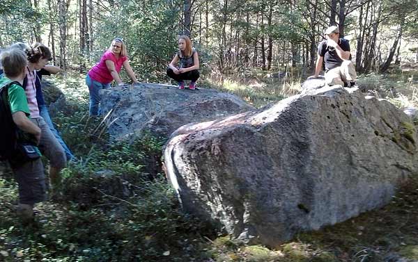 Bautastenar på Prästbergets topp | Foto: Håkan Nihlman