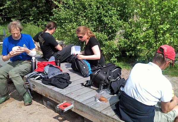 Fikapaus vid-Söderskogens badplats | Foto: Charlotta Medin