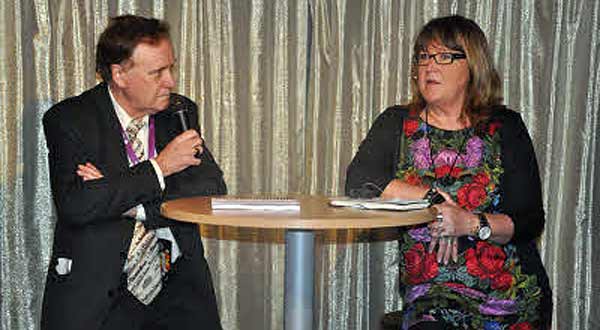 Roland Nordqvist intervjuade kommunalrådet Agneta Hägglund (S) | Foto: Håbo Marknads AB