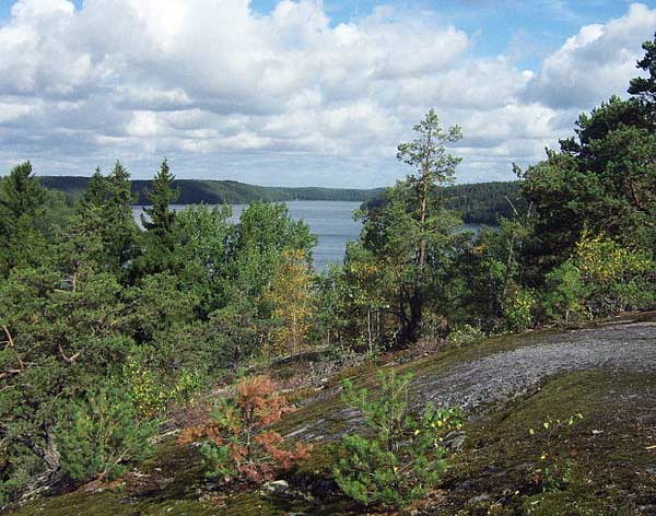 Utsikten från Dragets fornborg över Lilla Ullfjärden | Foto: By Zejo (Own work) [CC0], via Wikimedia Commons