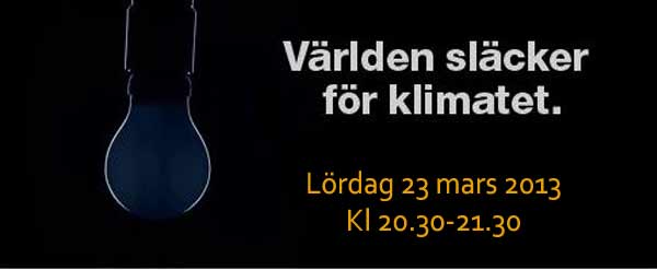 Håbo kommun uppmärksammar Earth Hour