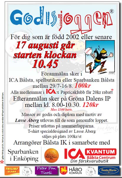 Dags för anmälan till Godisjoggen