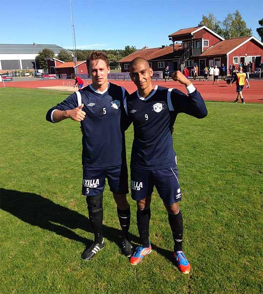 Anders Dragelin och Marcelo Rosales | Foto: Knarrbacken FC