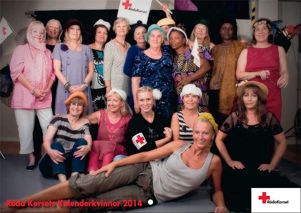 Röda Korsets kalenderkvinnor 2014  Foto: Röda Korset Håbo