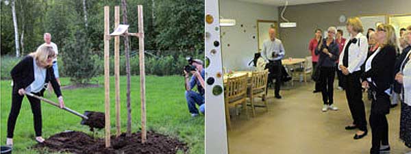 Trädplanetering och rundvandring med kommunalrådet Agneta Hägglund (S) | Foto: Håbo kommun