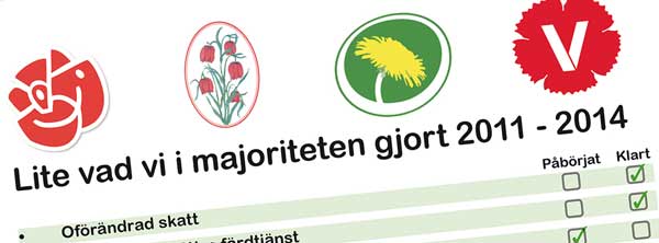 Vad majoriteten gjorde 2011-2014