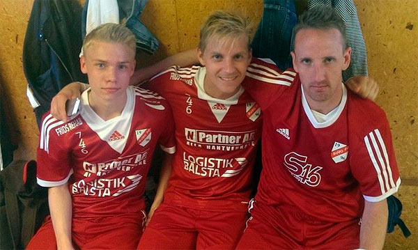 Dagens målskyttar: Eric, Jimmy och Jesper | Foto: Håbo FF