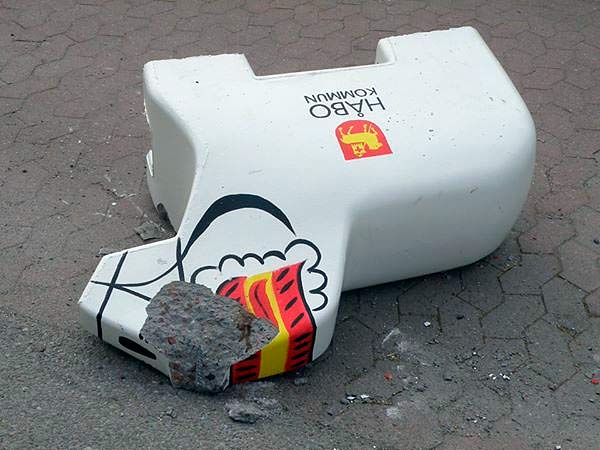 En av håbohästarna fick slagläge | Foto: Attila Gal