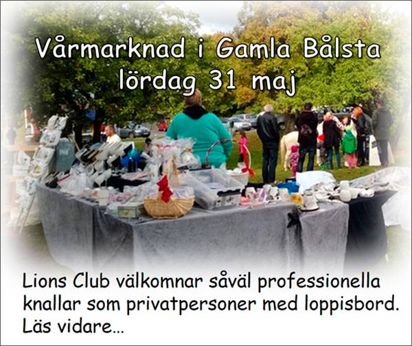 Vårmarknad 2014 i Gamla Bålsta