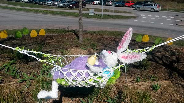 En lat påskkanin | Foto: Håbo kommun