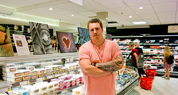 Axel Ågren ställer ut i Galleri KVantum | Foto: Therese Ågren