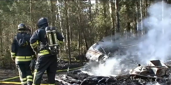 Lägret för EU-immigranter brann ner