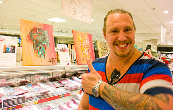 Axel Ågren ställer ut i Galleri Kvantum | Foto: Therese Ågren