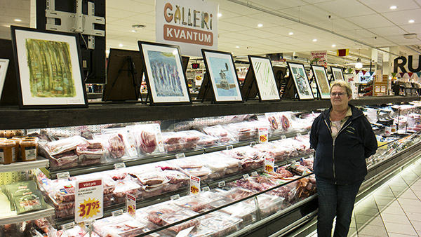 Gunilla Silfverhielm (akryl) är november månads utställare i Galleri Kvantum | Foto: Attila Gal