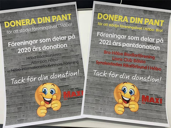 Givmilda kunder på ICA Maxi Bålsta