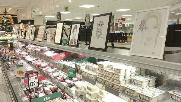 Maria Larsson (teckning), ställer ut i Galleri Kvantum under januari.