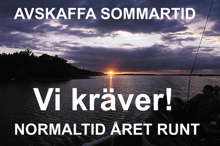 VI KRÄVER! Normaltid året runt