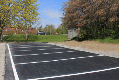 De nya platserna vid simhallen