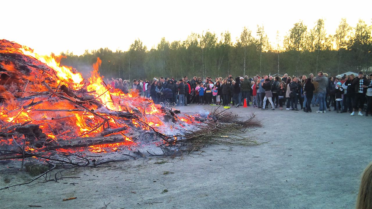 Valborgsmässoelden vid Gröna Dalen | Foto: Tore Dahlström